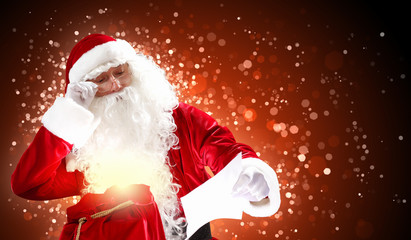 Santa with christmas letter