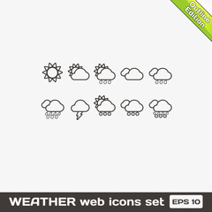 Weather Web Icons Set