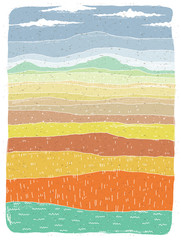 Grunge African Landscape: Savannah