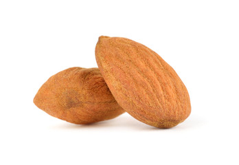 Almonds isolated on white