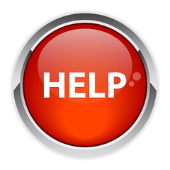 bouton internet help icon red
