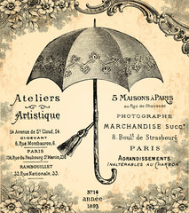Le parapluie - obrazy, fototapety, plakaty