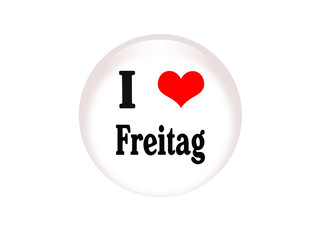 I love Freitag Button
