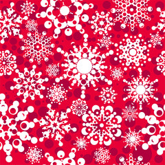seamless pattern with snowflakes