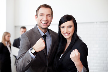Successful business couple