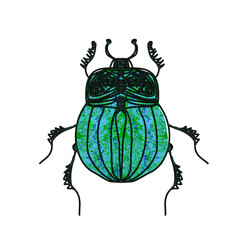 Scarab Beetle Vector