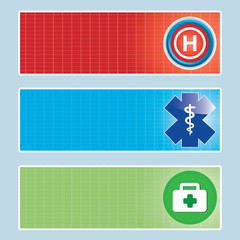 Medical banner set.