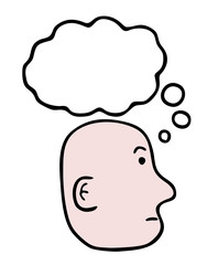 Think face draw