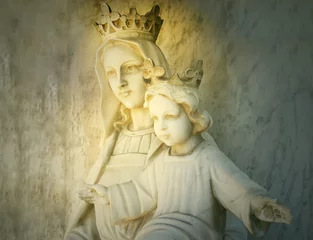 Rolgordijnen Mary and Jesus © vali_111