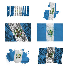 Guatemalan flag collage