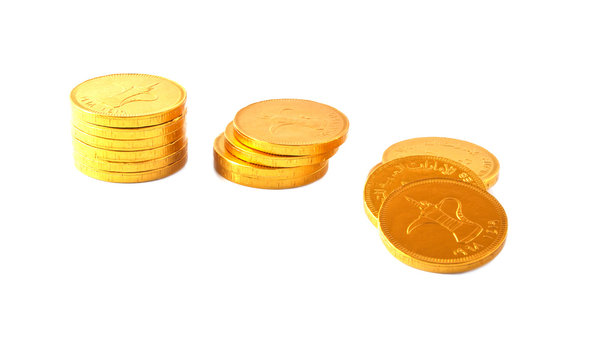 copecks are isolated on a white background