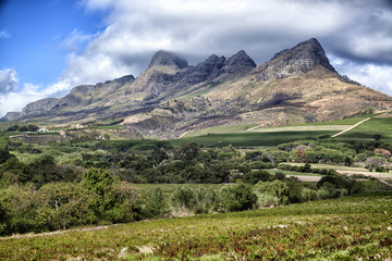 Fototapeta na wymiar Helderberg Mountain, South Africa