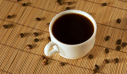 A cup of coffee on the table