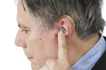 Naklejka premium Appareillage auditif - Mise en place