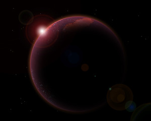 Alba su pianeta rosso - Dawn on a red planet © marcoemilio