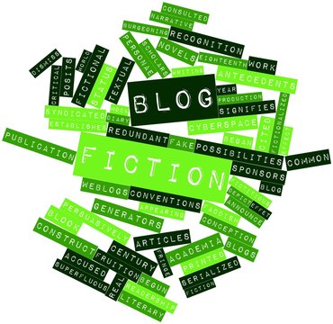 Word cloud for Blog fiction