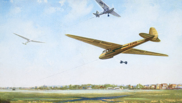 glider old illustration