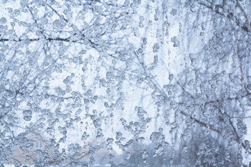 Ice on a window