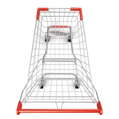 3d Shopping cart isolated