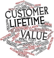 Word cloud for Customer lifetime value