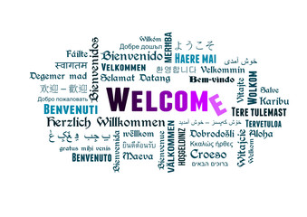 welcome - stichwort - verschiedene sprachen - 47612908