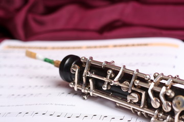 Oboe und Noten