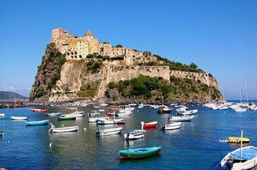 Fototapeta na wymiar Ischia Aragonese Castle
