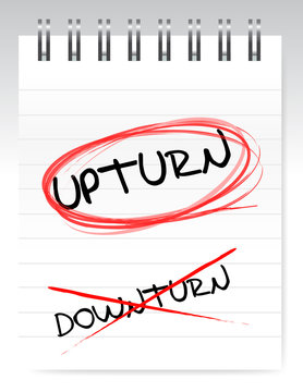 Upturn, Crossed Out The Word Downturn