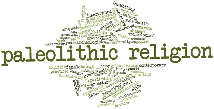 Word cloud for Paleolithic religion