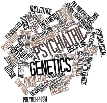 Word cloud for Psychiatric genetics