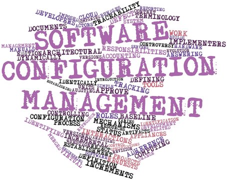 Word cloud for Software configuration management