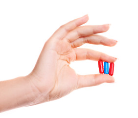 hand with pills