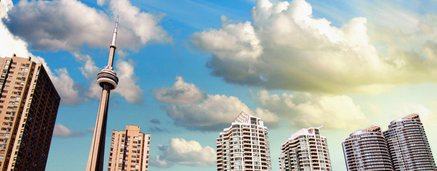 Toronto Skyscrapers, view from the Pier