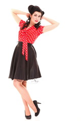 Pin-up girl American style retro woman