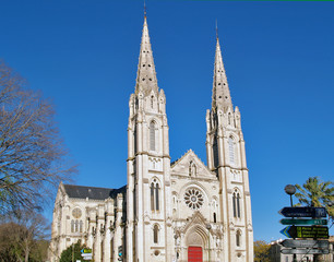 Gothic Cathedral in Nimes, France
