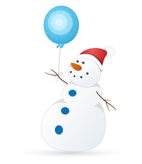 Cute Snowman Vector Illustration
