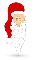 Santa Face Vector Illustration