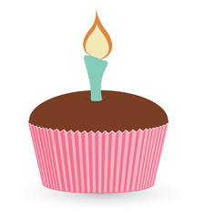 Cup Cake - Christmas Vector Illustration