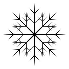 Snowflake Floral Vector