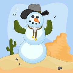Snowman Vector Concept
