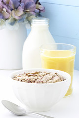 delicious and healthy berries cereal