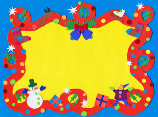 The Christmas Border Paper Cutout