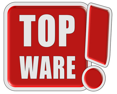 !-Schild rot quad TOP WARE