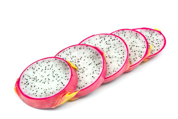 dragon fruit isolated on white background
