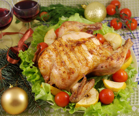 Chicken with apples