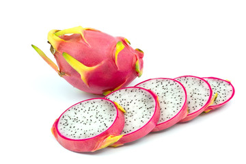 dragon fruit isolated on white background
