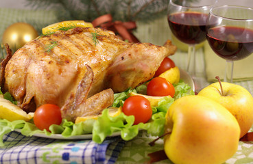 Chicken with apples