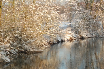 Obraz premium Der Fluss des Winters