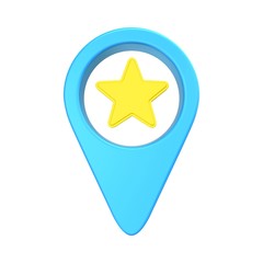 pointer location with an asterisk, symbolizing the chosen point