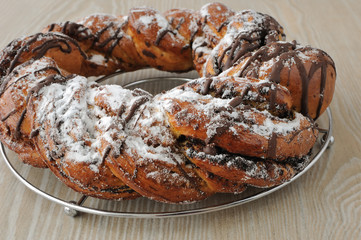 Roll with poppy seeds